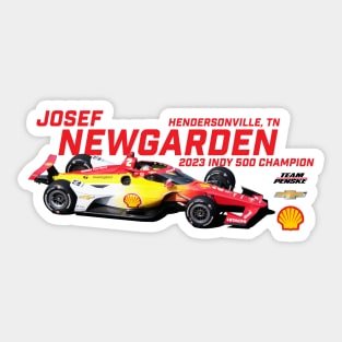 Newgarden Indy 2023 Winner (red) Sticker